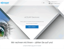 Tablet Screenshot of ecount-electronic.de